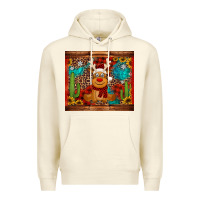 Sandshell western christmas reindeer Premium Hoodie - Jasminsmagicworld