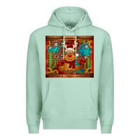 Seafoam western christmas reindeer Premium Hoodie - Jasminsmagicworld
