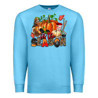 Ocean Blue fall and  hockey  tis the season Premium Sweatshirt - AdoDesignShop
