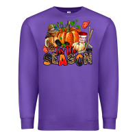 Purple fall and  hockey  tis the season Premium Sweatshirt - AdoDesignShop
