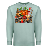 Fall And  Hockey  Tis The Season Premium Sweatshirt | Teevron