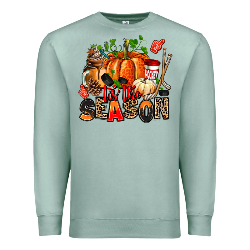 Fall And  Hockey  Tis The Season Premium Sweatshirt by AdoDesignShop | Teevron