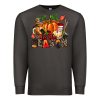 Smoke fall and  hockey  tis the season Premium Sweatshirt - AdoDesignShop