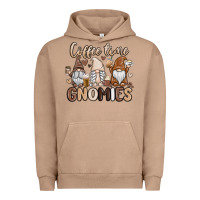Pigment Burro coffee time gnomies Urban Hoodie - MaliasSmallBusiness
