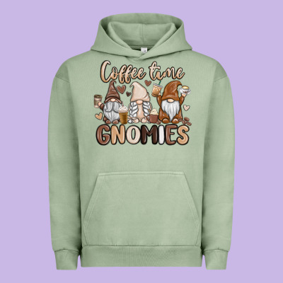 Coffee Time Gnomies Urban Hoodie Designed By Maliassmallbusiness