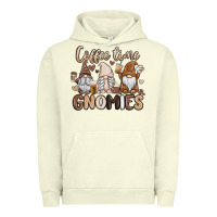 Pigment Pistachio coffee time gnomies Urban Hoodie - MaliasSmallBusiness