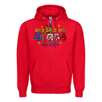 Red god shed his grace on thee Zipper Hoodie - texasbilliewilder