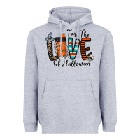Heather Grey for the love of halloween Heavyweight Hoodie - CowhideDigitalArt
