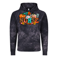 Cloud Black nurse with fall element Vintage Hoodie - AdoDesignShop