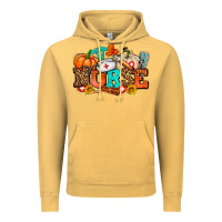 Vintage Mustard nurse with fall element Vintage Hoodie - AdoDesignShop