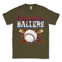 Army Green busy raising ballers baseball Classic Tee - texasbilliewilder