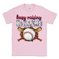 Bubblegum Pink busy raising ballers baseball Classic Tee - texasbilliewilder