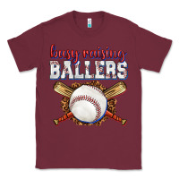Burgundy busy raising ballers baseball Classic Tee - texasbilliewilder