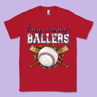 Busy Raising Ballers Baseball Classic Tee Designed By Texasbilliewilder