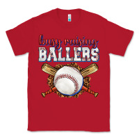 Red busy raising ballers baseball Classic Tee - texasbilliewilder