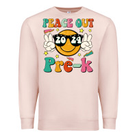 Pale Pink peace out 2024 pre k Premium Sweatshirt - JahusDesignShop