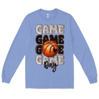 Colony Blue game day basketball bal Long Sleeve Tee - MaliasSmallBusiness