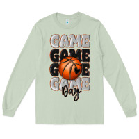 Matcha game day basketball bal Long Sleeve Tee - MaliasSmallBusiness