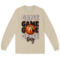 Mushroom game day basketball bal Long Sleeve Tee - MaliasSmallBusiness