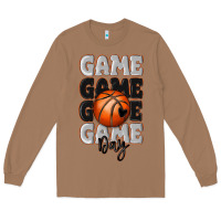 Toasted Coconut game day basketball bal Long Sleeve Tee - MaliasSmallBusiness