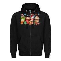 Black christmas coffee cups Zipper Hoodie - Zillion Design Studio
