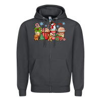 Smoke christmas coffee cups Zipper Hoodie - Zillion Design Studio