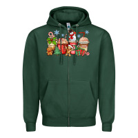 Sports Green christmas coffee cups Zipper Hoodie - Zillion Design Studio