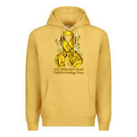 Antique Gold they never fight alone yellow ribbon with boxing g Premium Hoodie - NancyCooperArtShop