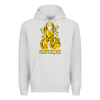 Dove Grey they never fight alone yellow ribbon with boxing g Premium Hoodie - NancyCooperArtShop