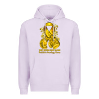 Lilac they never fight alone yellow ribbon with boxing g Premium Hoodie - NancyCooperArtShop