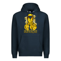 Navy they never fight alone yellow ribbon with boxing g Premium Hoodie - NancyCooperArtShop