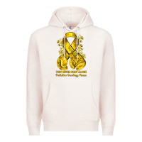 Pale Pink they never fight alone yellow ribbon with boxing g Premium Hoodie - NancyCooperArtShop
