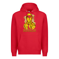 Red they never fight alone yellow ribbon with boxing g Premium Hoodie - NancyCooperArtShop