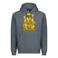 Rock they never fight alone yellow ribbon with boxing g Premium Hoodie - NancyCooperArtShop
