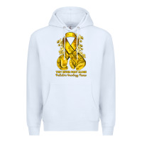 White they never fight alone yellow ribbon with boxing g Premium Hoodie - NancyCooperArtShop