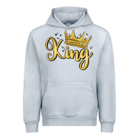 Heather Grey king Urban Hoodie - MaliasSmallBusiness