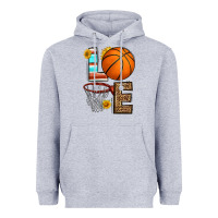 Heather Grey western basketball love Heavyweight Hoodie - HRA Design Shop