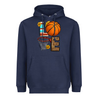 Navy western basketball love Heavyweight Hoodie - HRA Design Shop