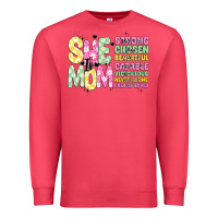 Cardinal she is mom Premium Sweatshirt - JahusDesignShop