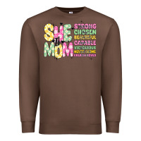Chestnut she is mom Premium Sweatshirt - JahusDesignShop