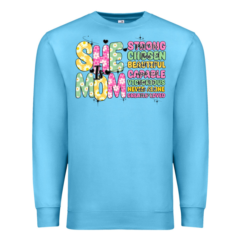 She Is Mom Premium Sweatshirt by JahusDesignShop | Teevron