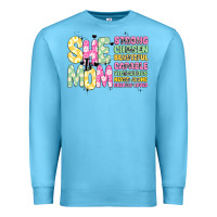 Ocean Blue she is mom Premium Sweatshirt - JahusDesignShop