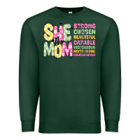 Sports Green she is mom Premium Sweatshirt - JahusDesignShop