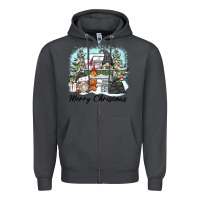Smoke merry christmas gnomes Zipper Hoodie - Zillion Design Studio