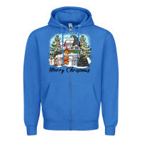 True Royal merry christmas gnomes Zipper Hoodie - Zillion Design Studio