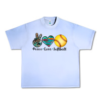 Grape Ice peace love softball Urban Heavy Tee - Artiststas
