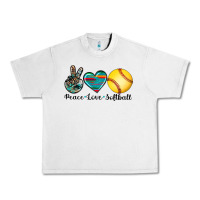 Lunar Rock peace love softball Urban Heavy Tee - Artiststas