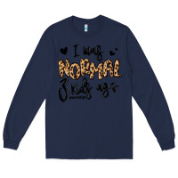 Navy i was normal three kids ago momlife Long Sleeve Tee - MaliasSmallBusiness