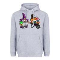 Heather Grey halloween Heavyweight Hoodie - CowhideDigitalArt
