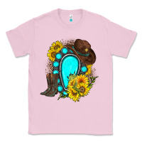 Bubblegum Pink western turquoise gemstone Classic Tee - Zillion Design Studio